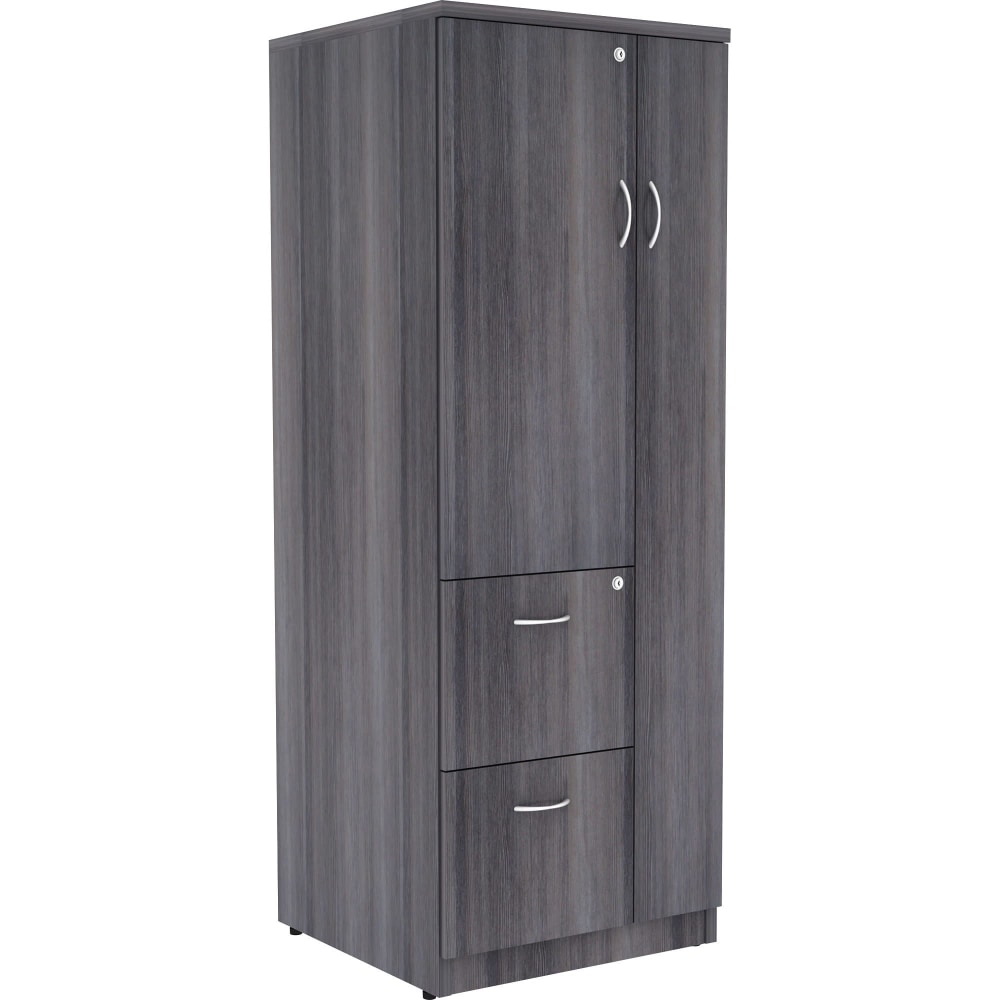 Lorell® Relevance Tall 24"W Storage Cabinet, Weathered