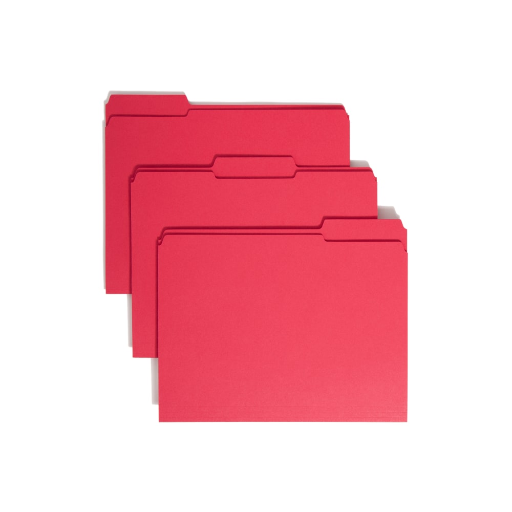 Smead® Color File Folders, With Reinforced Tabs, Letter