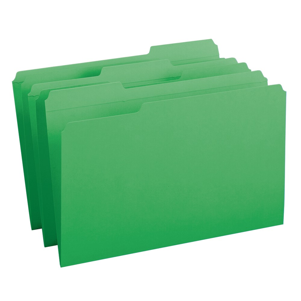 Smead® Color File Folders, With Reinforced Tabs, Legal