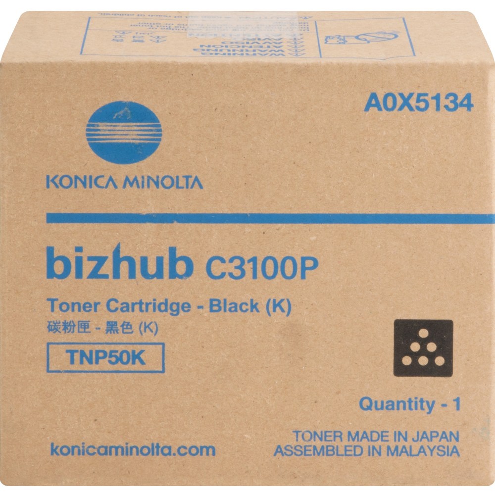 Konica Minolta TNP50K Original Laser Toner Cartridge -
