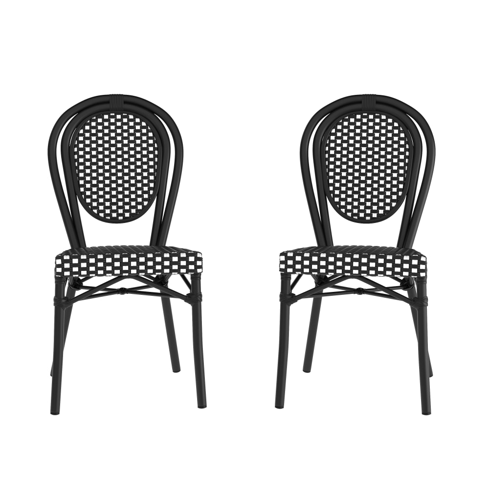 Flash Furniture 2 Pack Lourdes Indoor/Outdoor Commercial Thonet