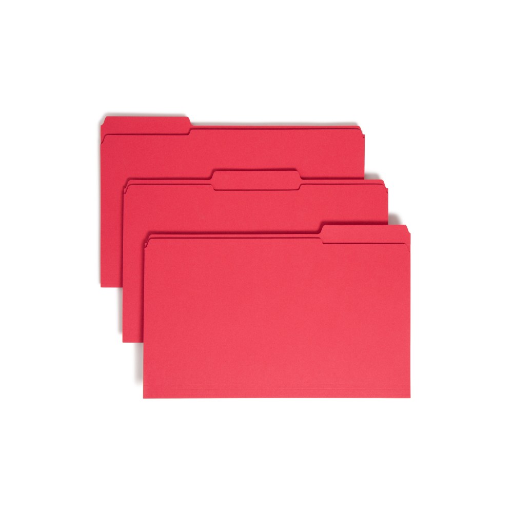 Smead® Color File Folders, With Reinforced Tabs, Legal