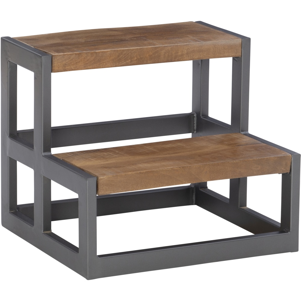 Powell Ephraim Bed Steps, 15"H, Gunmetal
