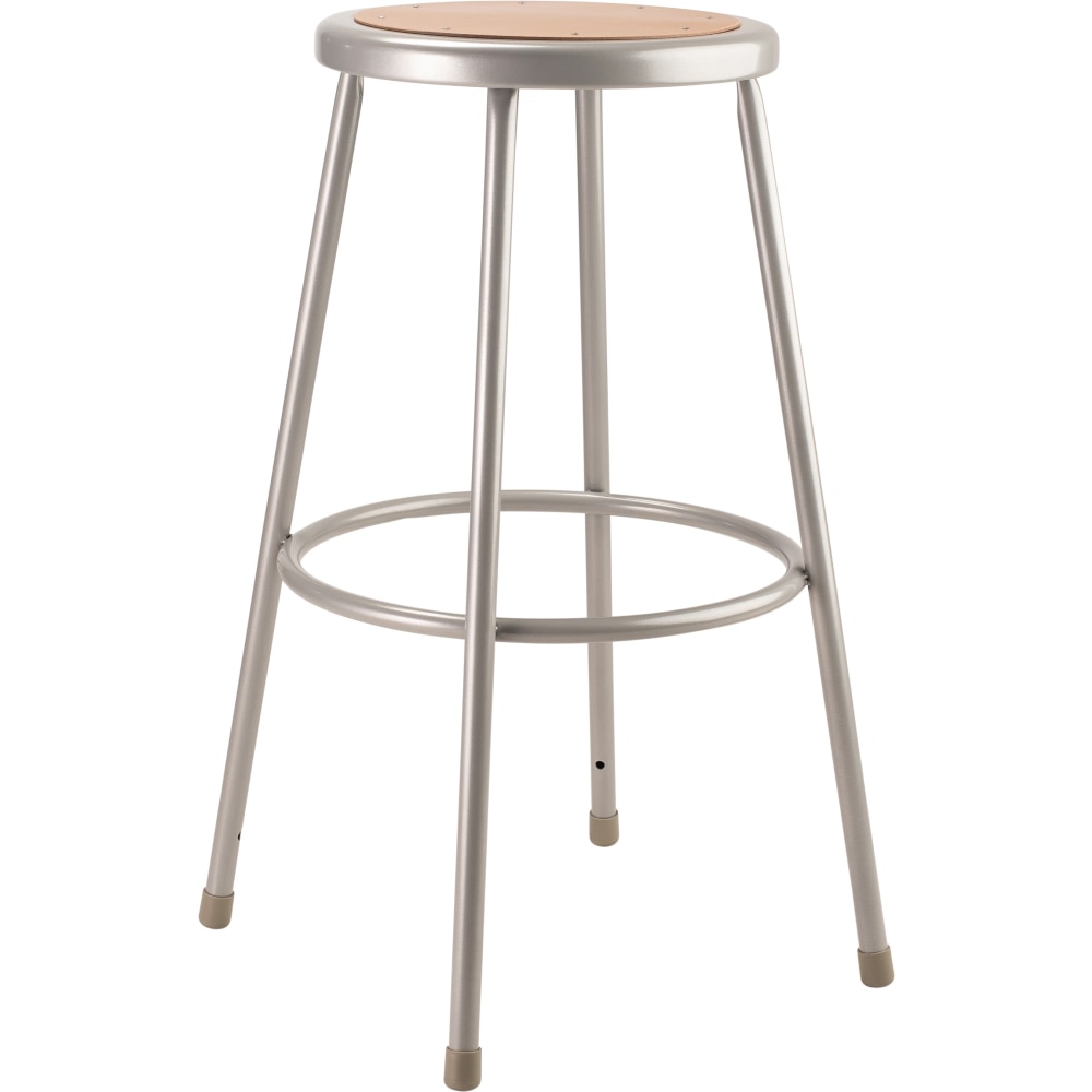 National Public Seating Hardboard Stool, 30"H, Gray
