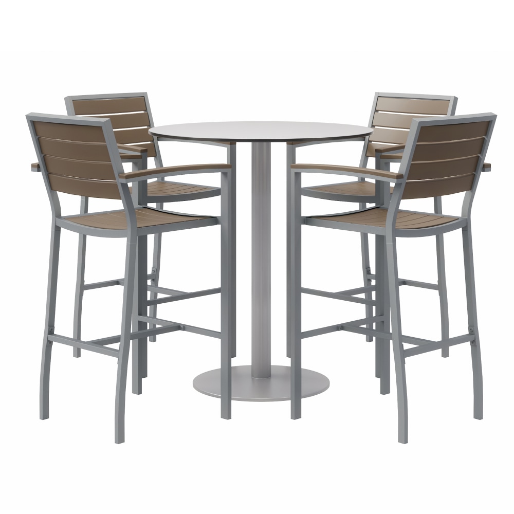 KFI Studios Eveleen 5-Piece Outdoor Patio Set, 45-5/8”H