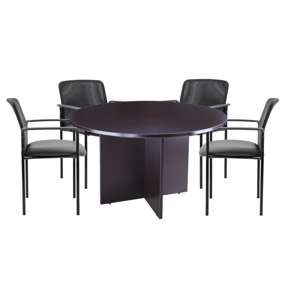 Boss Office Products 42" Round Table And Stackable