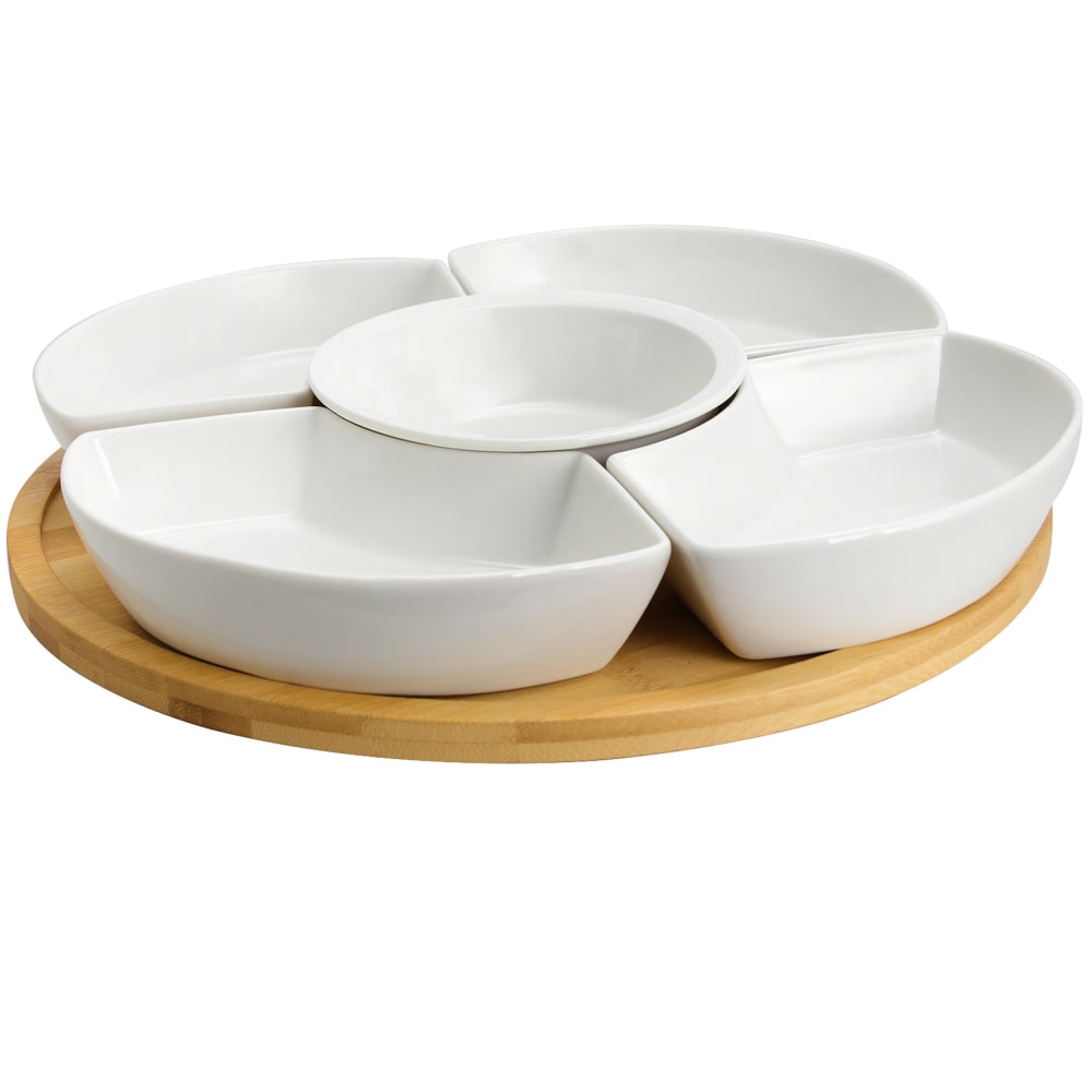 Elama Signature 6 Piece Lazy Susan Appetizer and