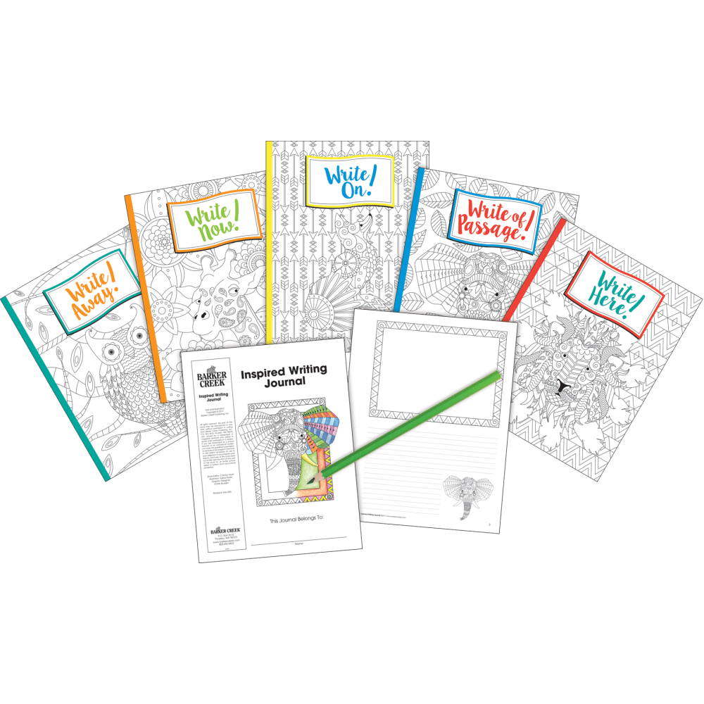 Barker Creek Color Me! Boho-Inspired Writing Journals,