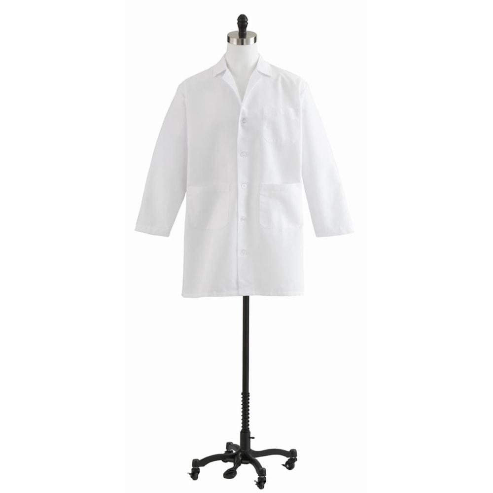 Medline Unisex/Men&#x27;s Staff-Length Lab Coat, 42", White