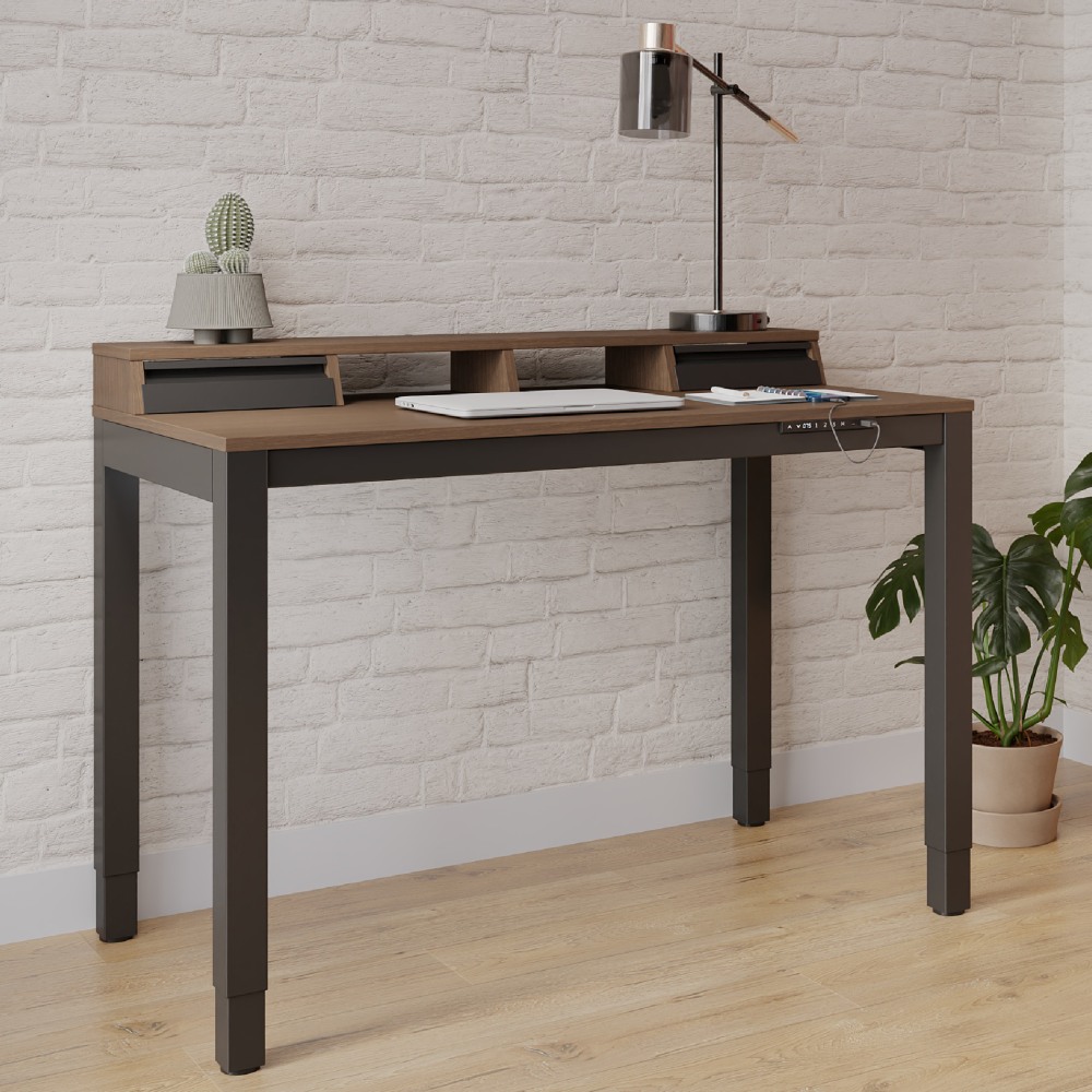 Realspace® Bellano 48"W 4-Leg Electric Height-Adjustable