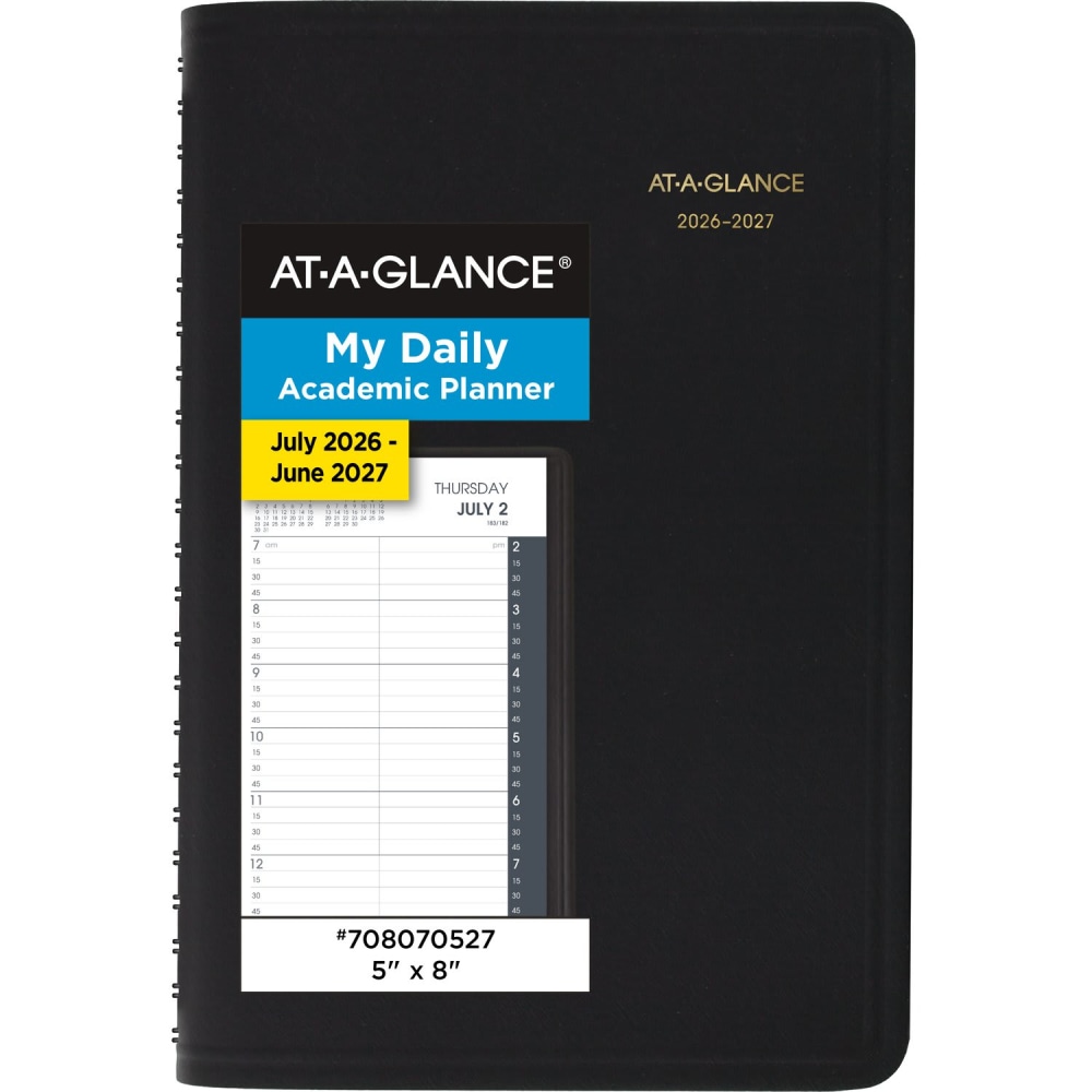 AT-A-GLANCE® Academic 2026-2027 Daily Appointment Book Planner,