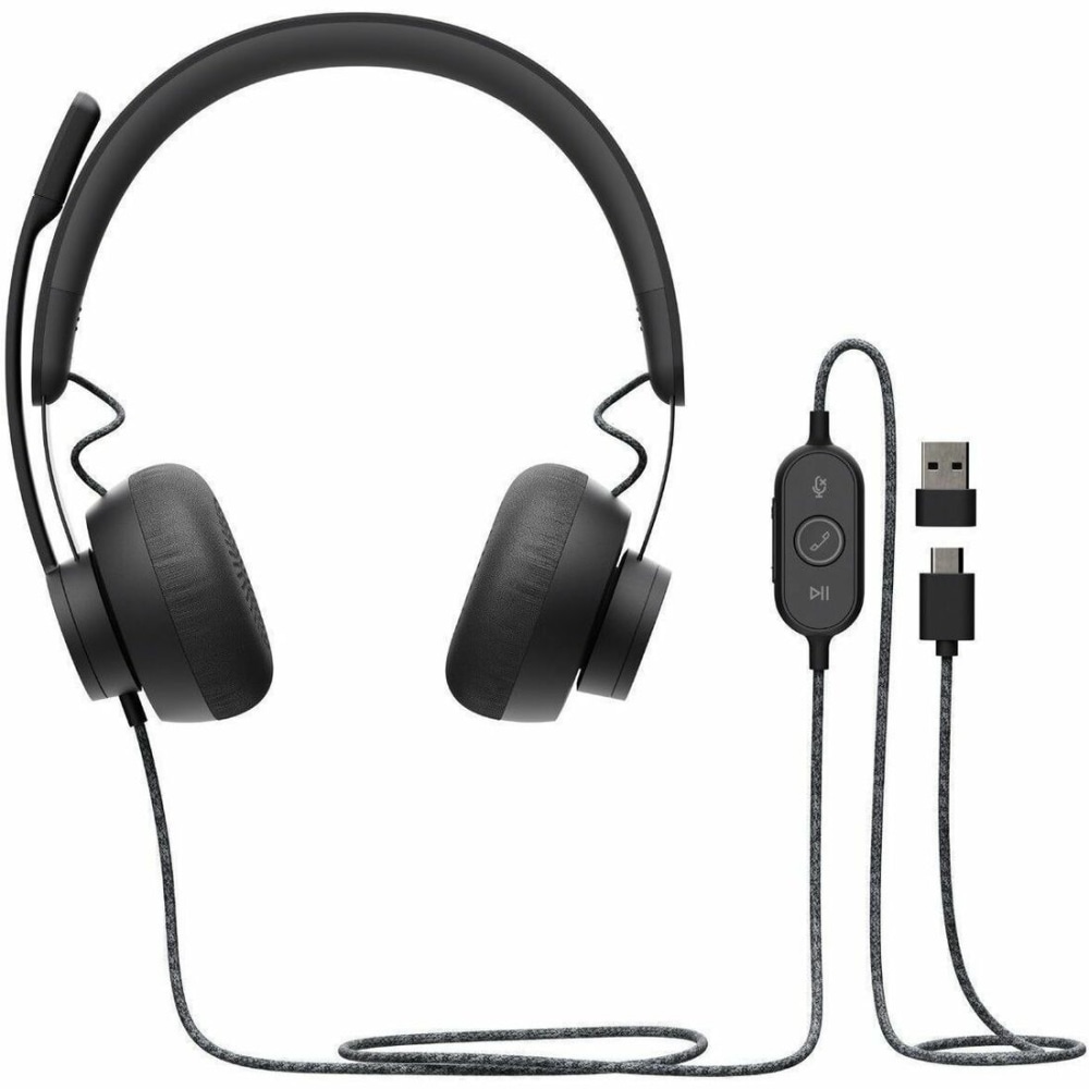 Logitech Zone Wired 2, Noise-Canceling Headset With Adaptive