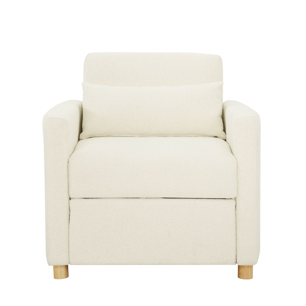 Lifestyle Solutions Serta Isla Convertible Chair, Ivory