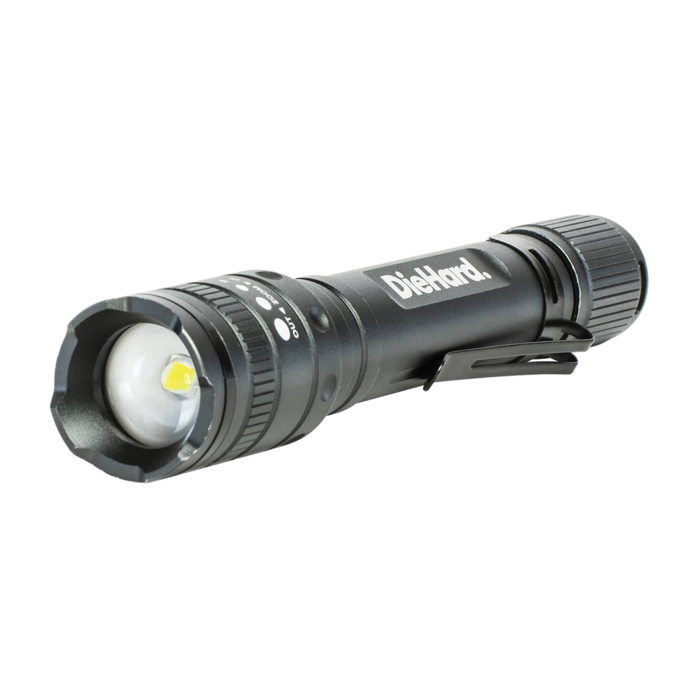 DieHard 270-Lumen Aluminum Twist-Focus Flashlight, 5-3/4” x 1”,
