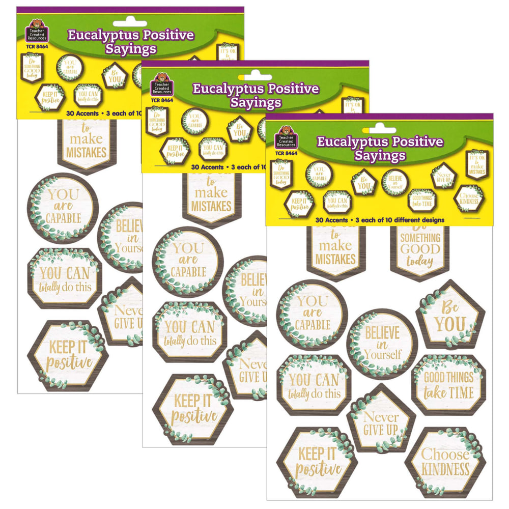Teacher Created Resources Accents, Eucalyptus Positive Sayings,
