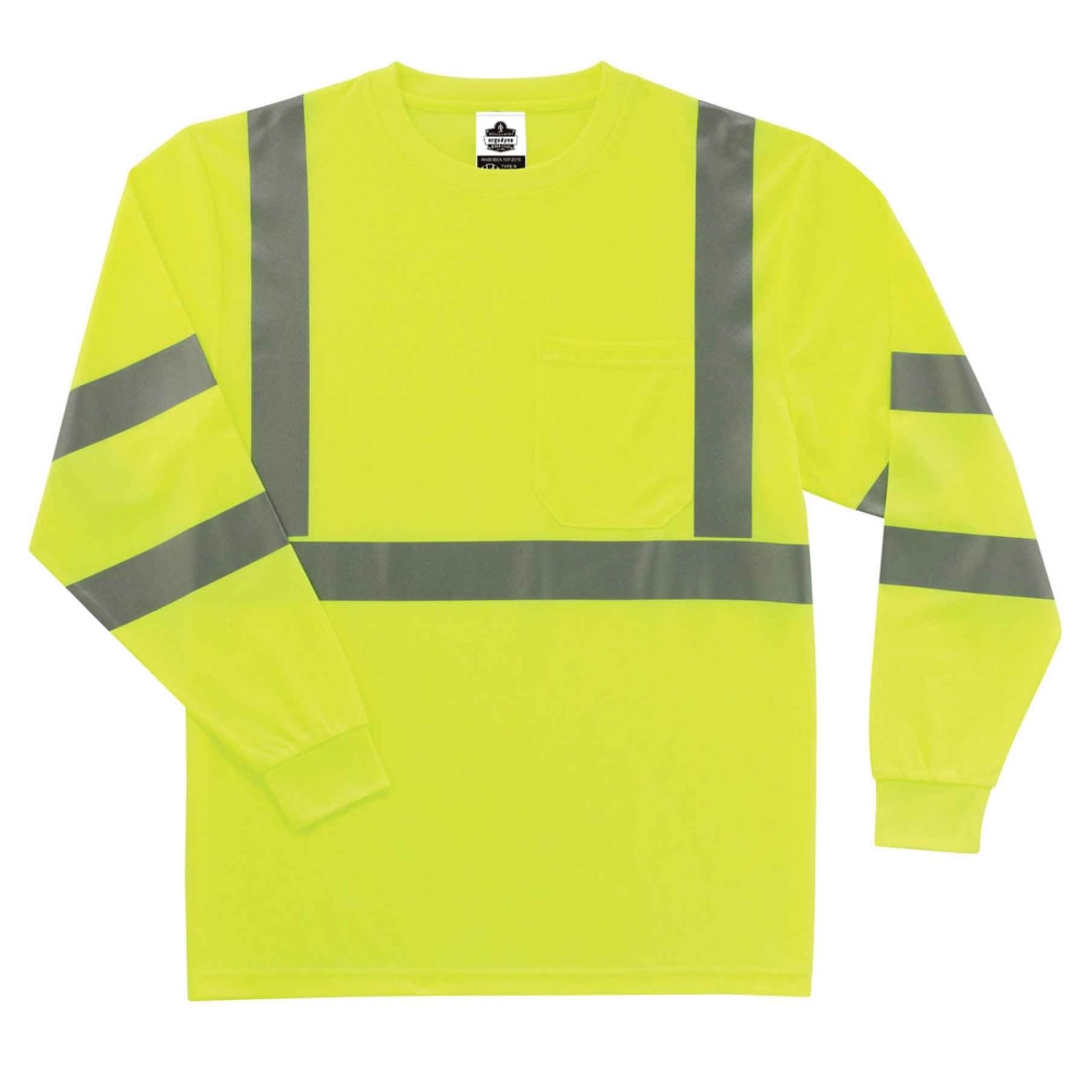 Ergodyne GloWear 8391 Type-R Class 3 Long-Sleeve T-Shirt,