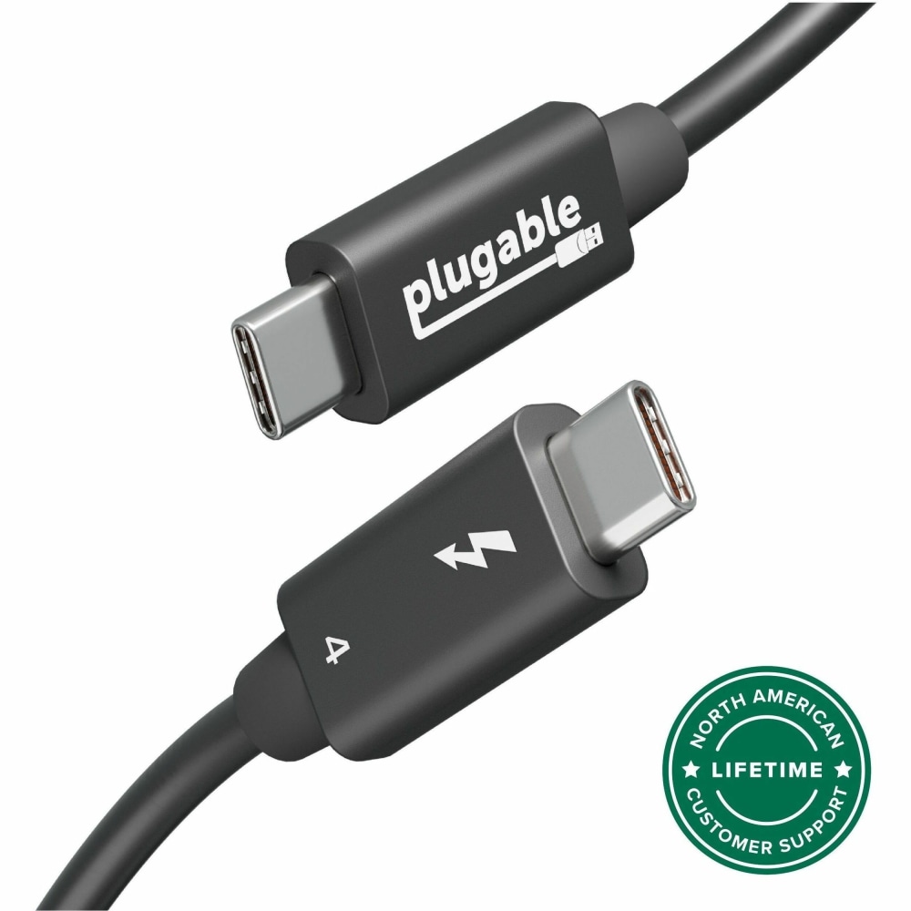 Plugable Thunderbolt 4 Cable with 240W Charging, Thunderbolt