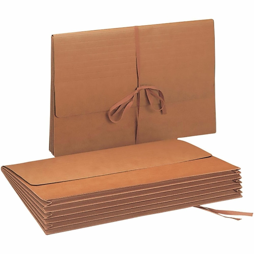 Smead Redrope Expanding Wallet With Cloth Tape Tie,