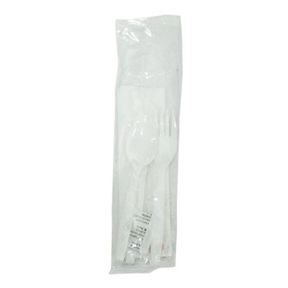 D&W Fine Pack Medium-Duty Cutlery Sets, White, Case