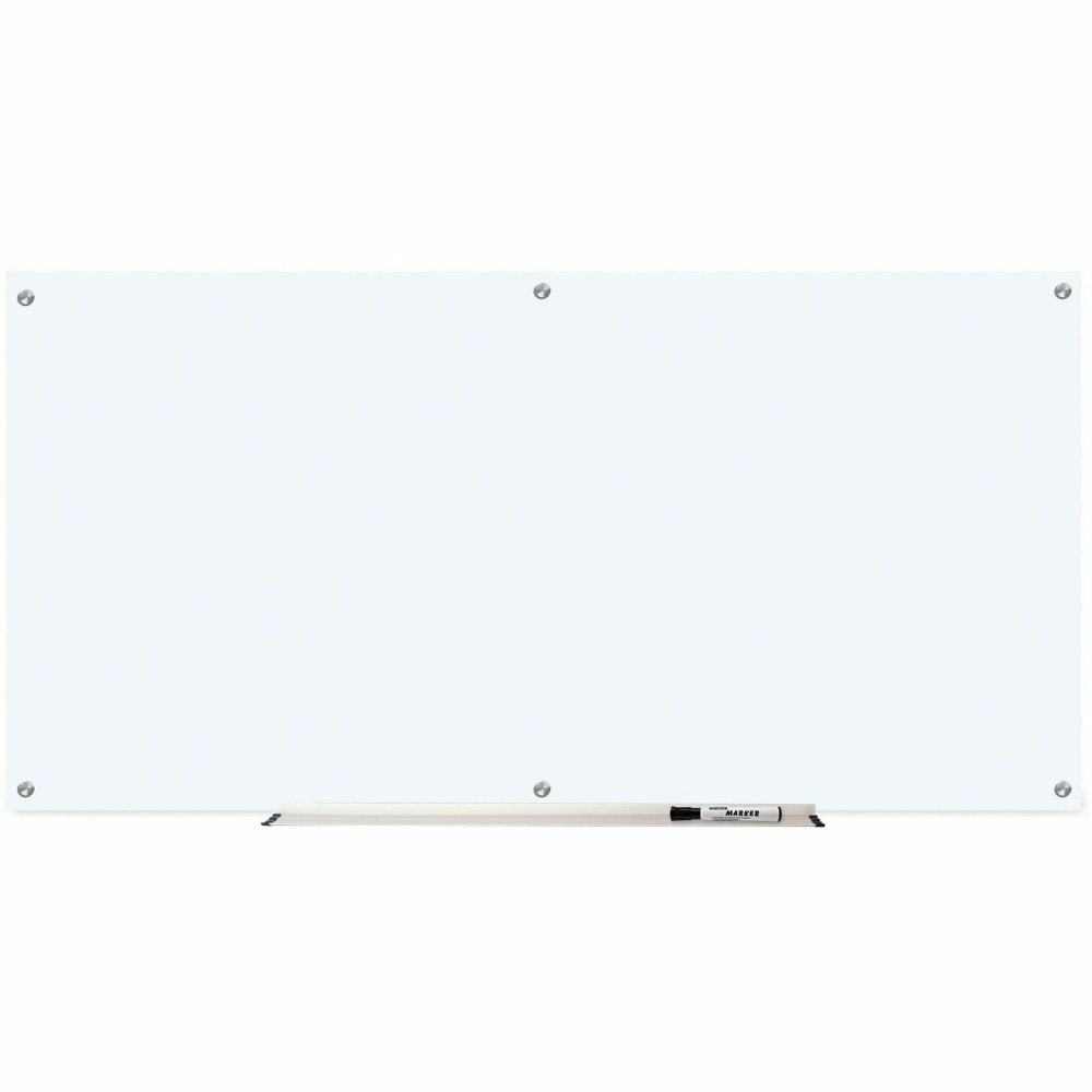 Lorell® Glass Unframed Dry-Erase Whiteboard, 36" x 72",