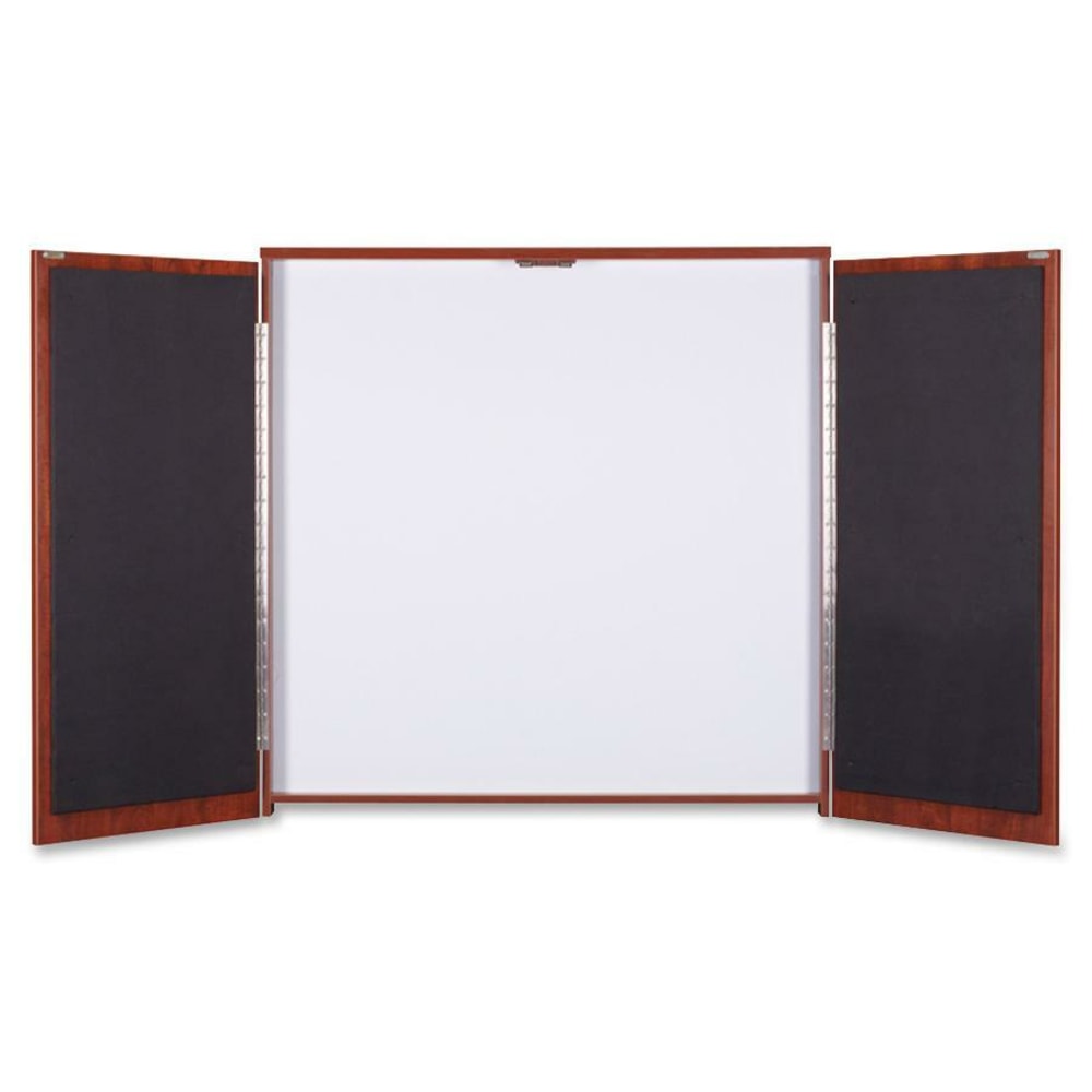 Lorell Dry-Erase Whiteboard Presentation Cabinet, 47.3"H x