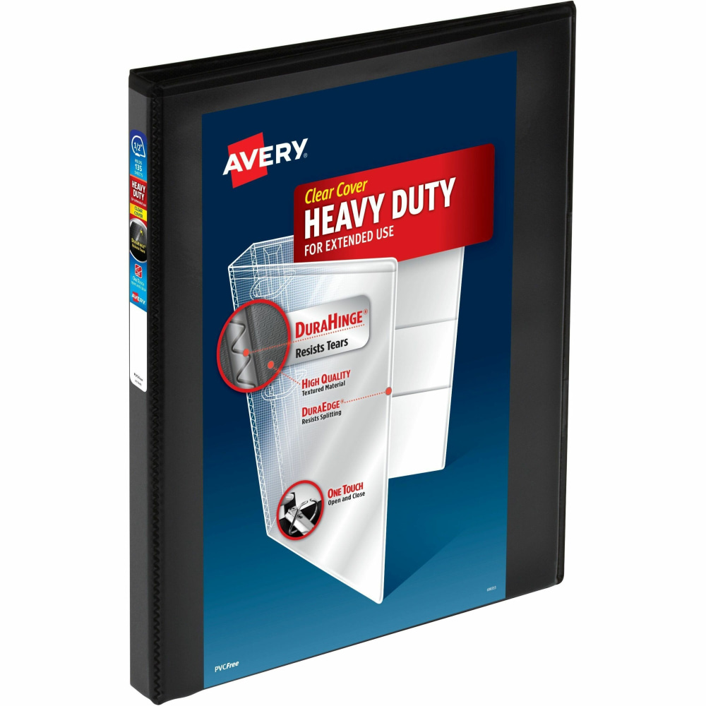 Avery® Heavy-Duty View 3-Ring Binder, 1/2" Slant Rings,