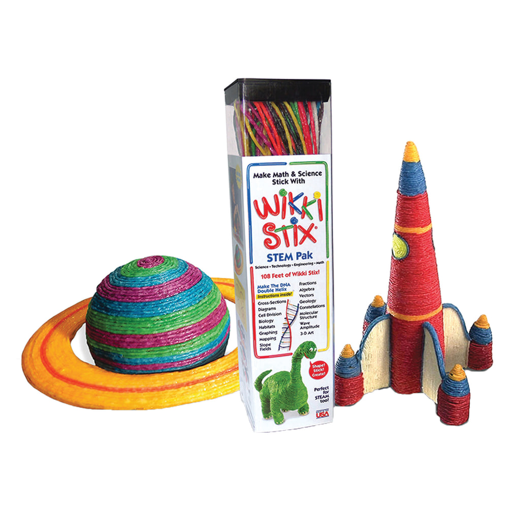 Wikki Stix STEM Pak, Assorted Colors, Pack Of