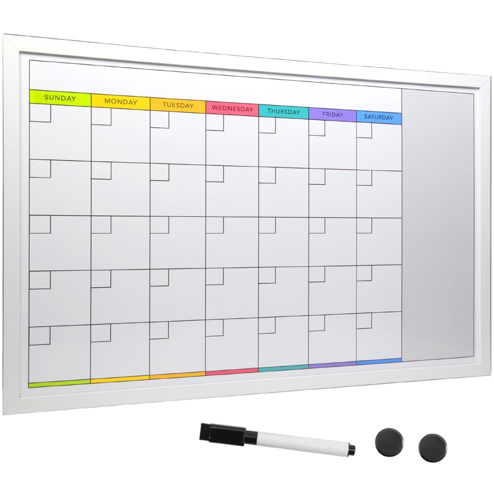 Excello Global Products Magnetic Dry-Erase Monthly Calendar