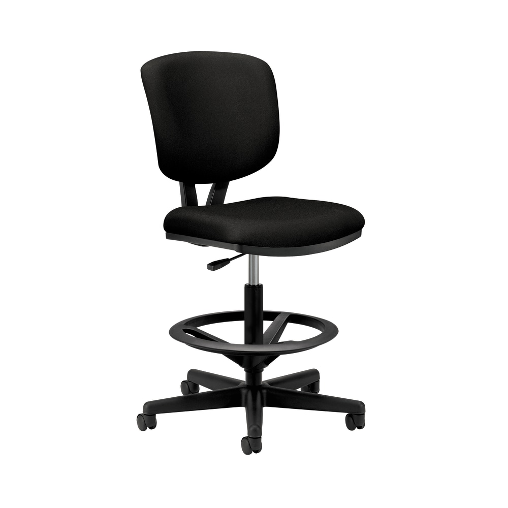 HON® Volt® 5705 Fabric Mid-Back Stool, Black