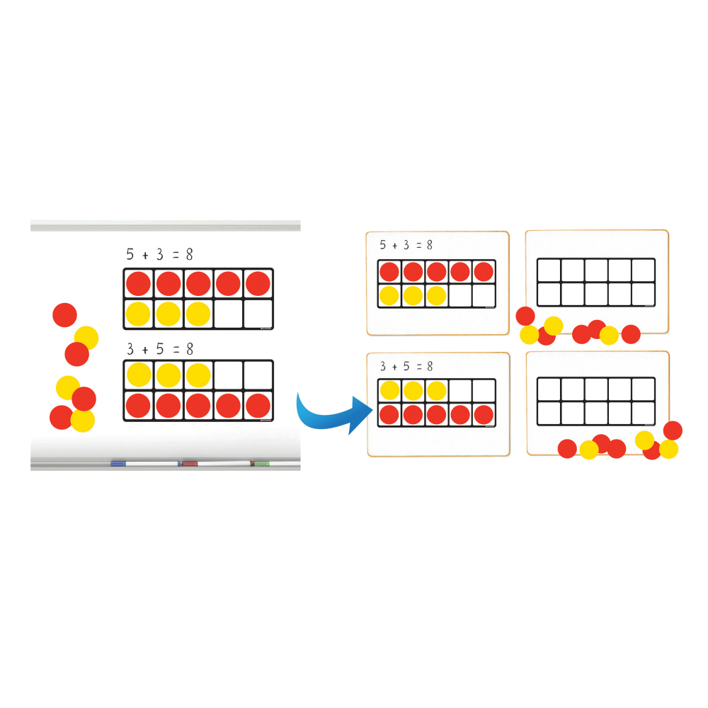 Dowling Magnets Ten Frames Magnet Math Set, 15"