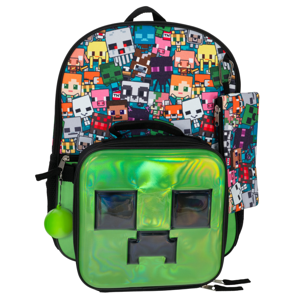 Accessory Innovations 5-Piece Backpack Set, Minecraft