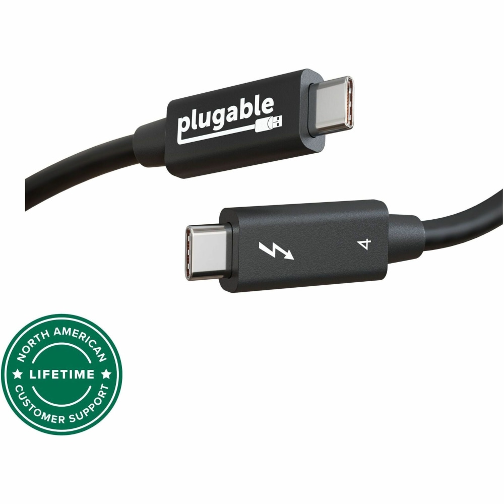 Plugable Thunderbolt 4 Cable [Thunderbolt Certified] - 2M/6.6ft,
