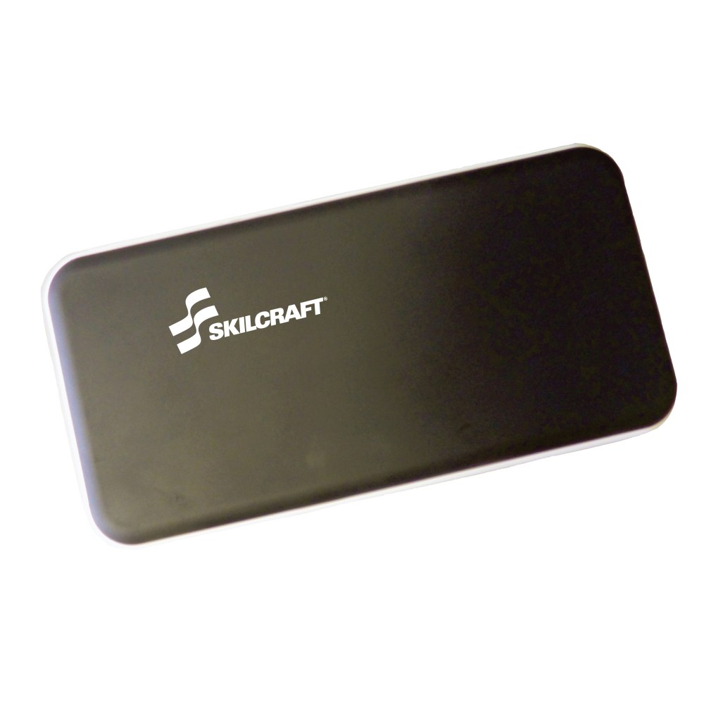 SKILCRAFT® Portable Power Pak, 12,000 mAh, Black, 704500NIB0012