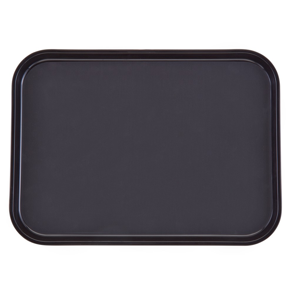 Cambro Rectangular Camtread Trays, 12" x 16", Black,