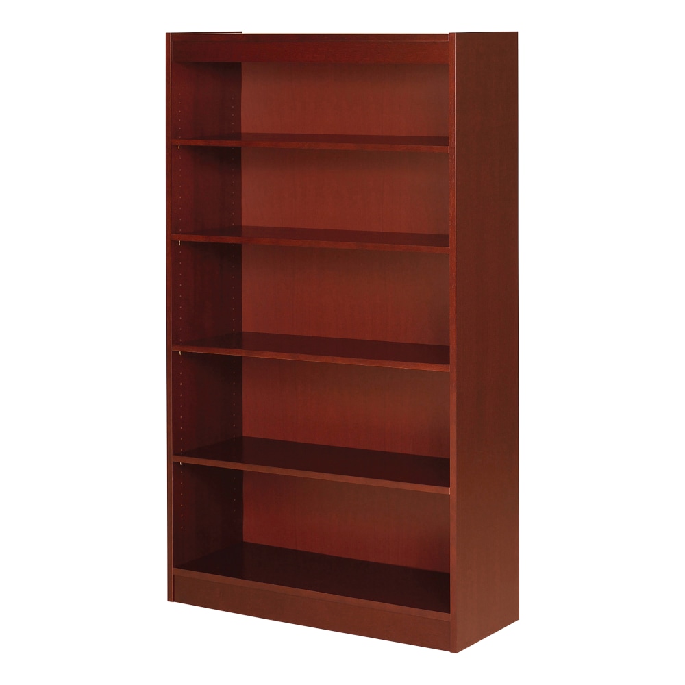 Lorell® Veneer Modular Shelving Bookcase, 5-Shelf, 60"H x