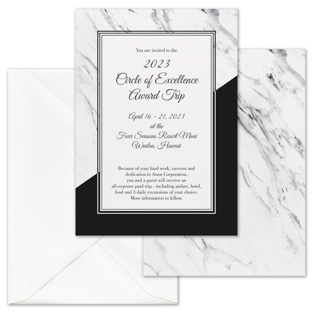 Custom Premium Event Invitations With Envelopes, 5" x