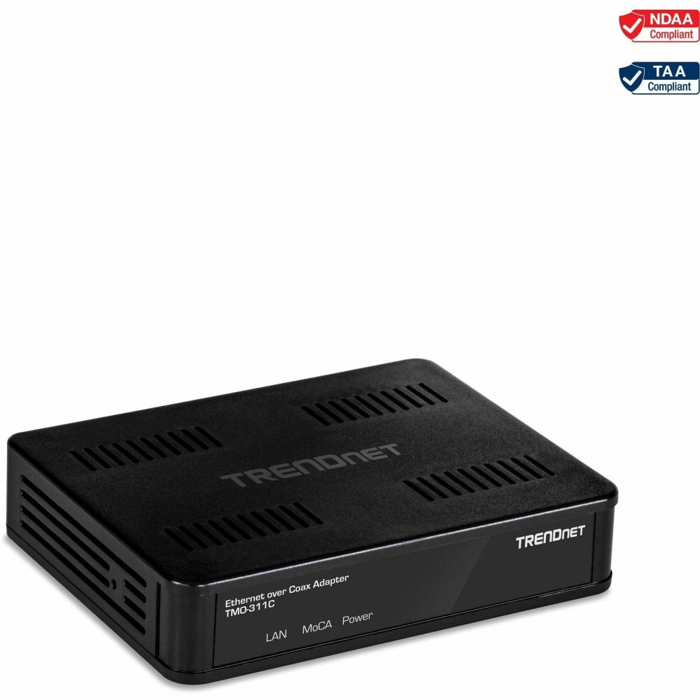 TRENDnet Ethernet Over Coax Adapter, Backward Compatible with
