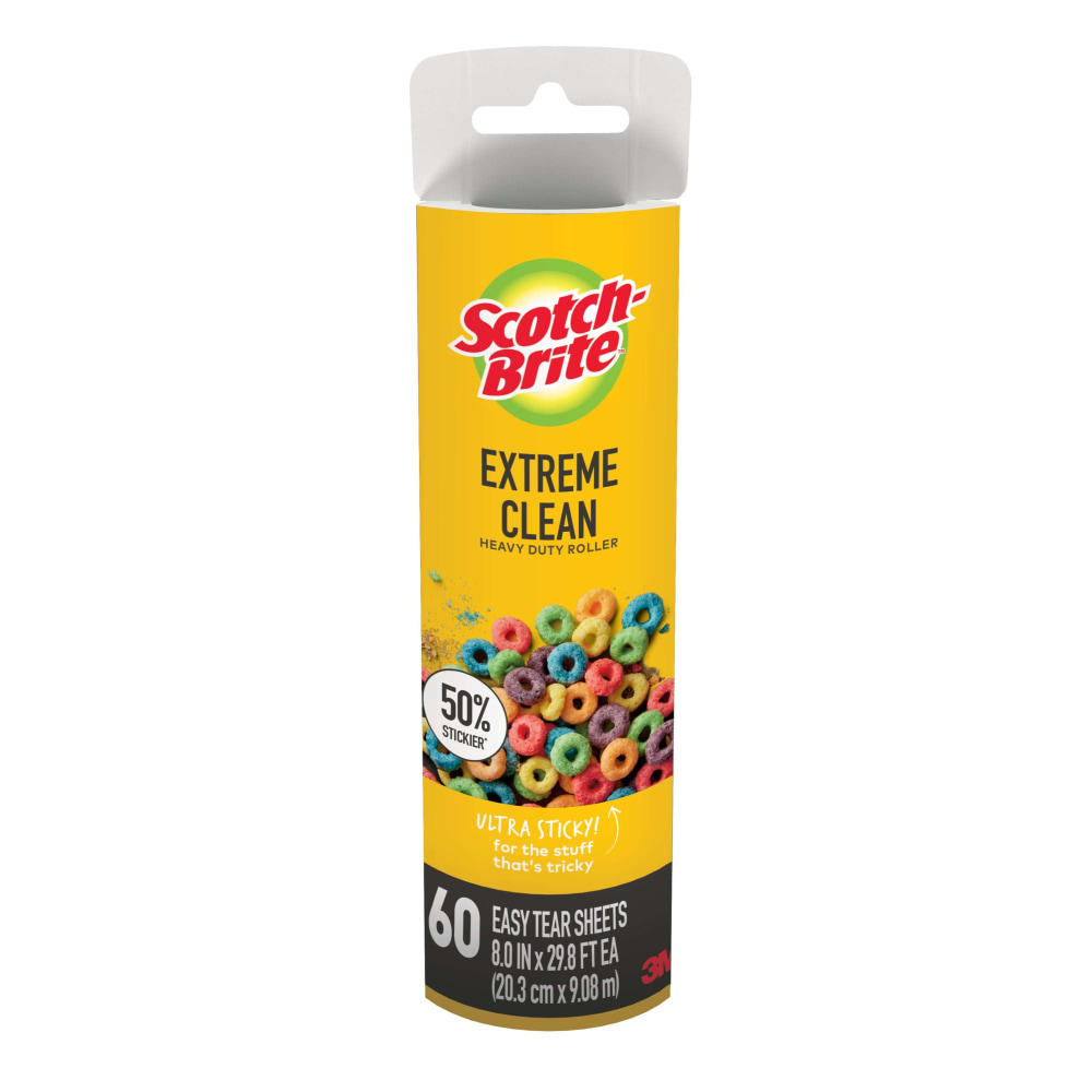 Scotch-Brite 50% Stickier Large Surface Lint Roller Refill,