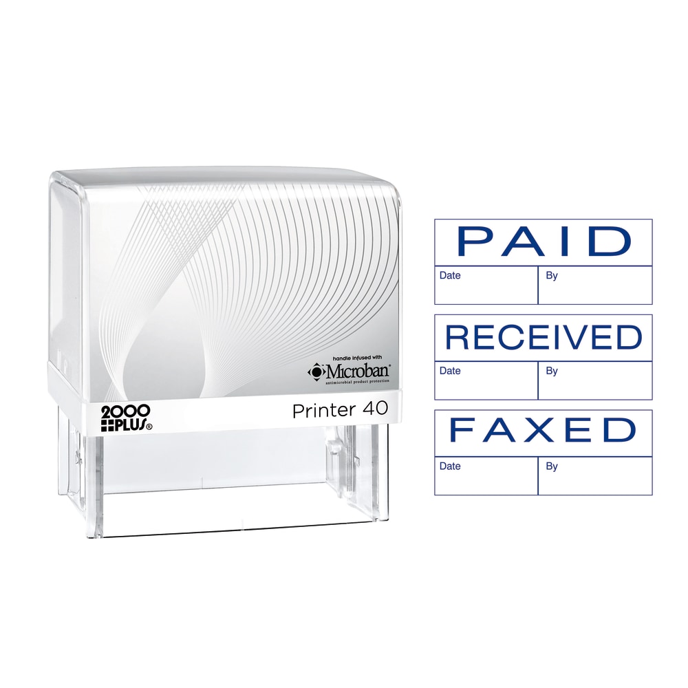 Custom 2000Plus PrintPro Self Inking Stamp 40PRectangle 1316