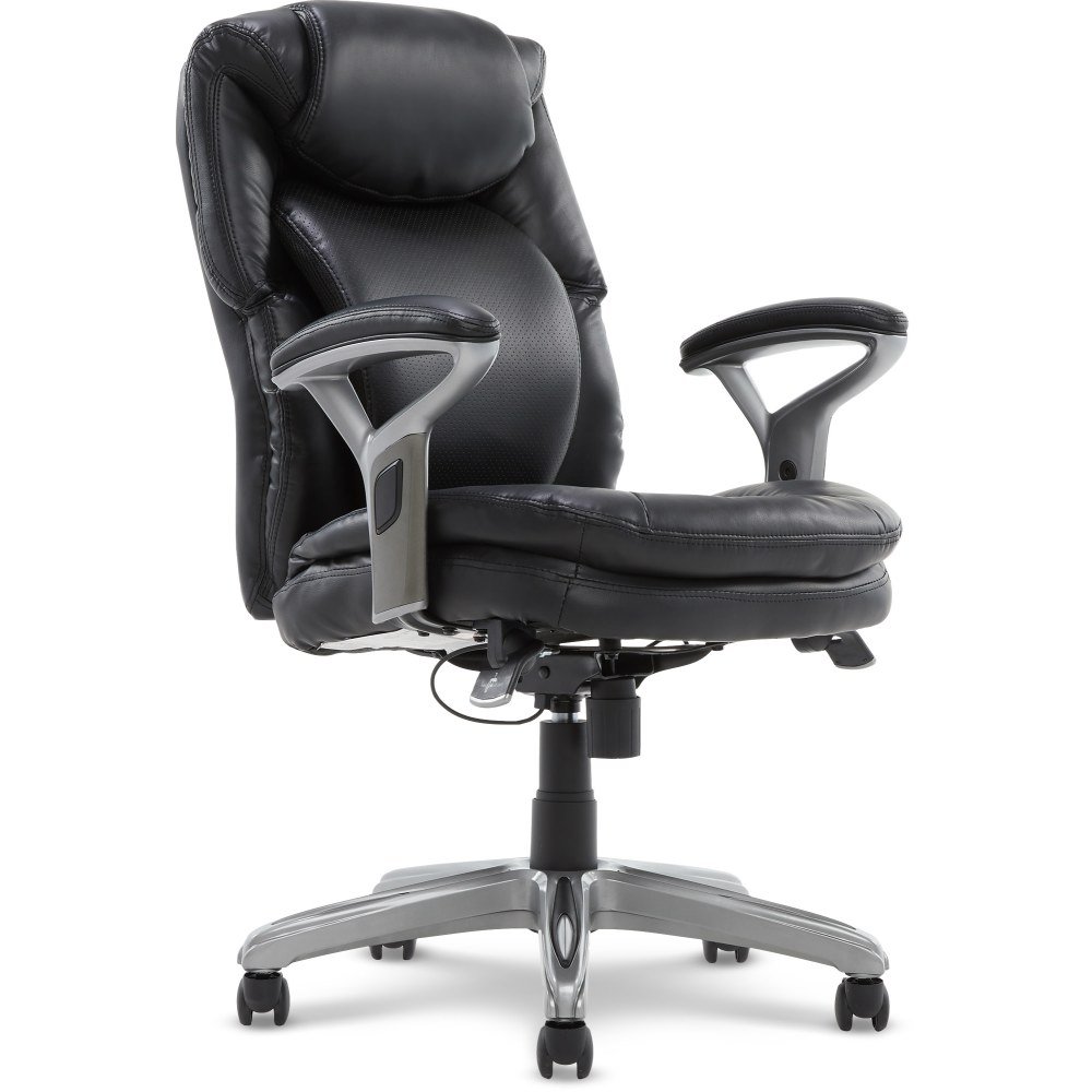 Realspace MFTC 200 Ergonomic Mesh Mid Back Task Office Chair Black BIFMA Compliant Office Depot