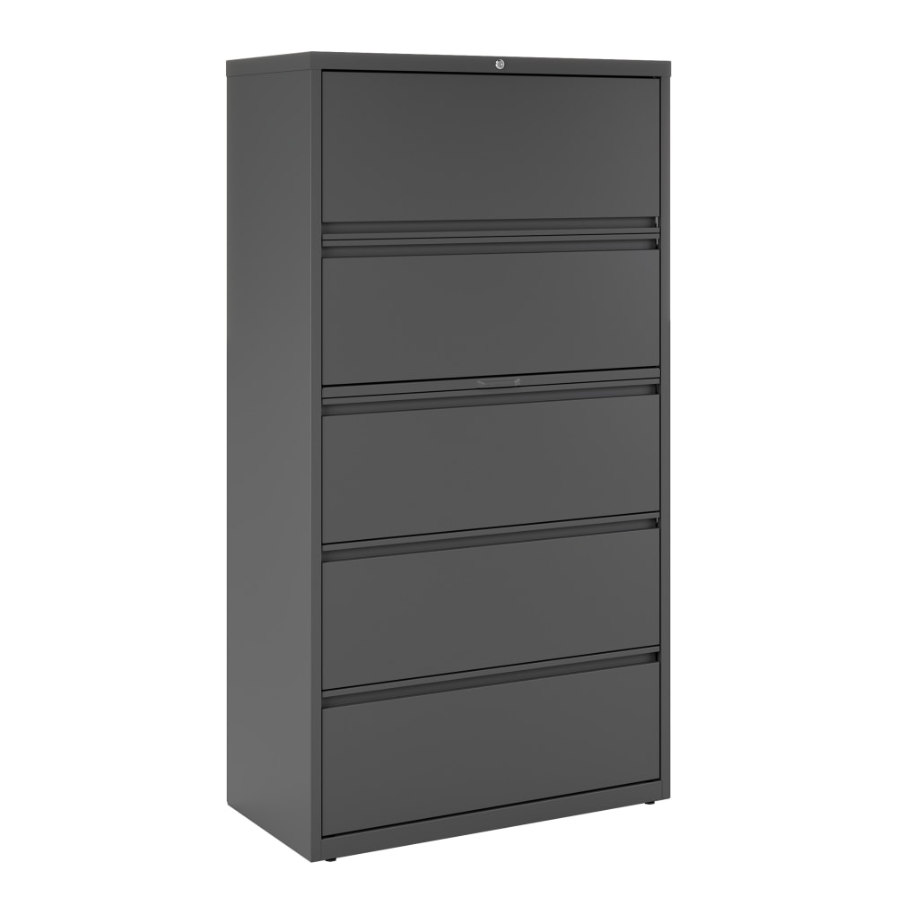 WorkPro 26 12 D Vertical 5 Drawer File Cabinet Light Gray - Office