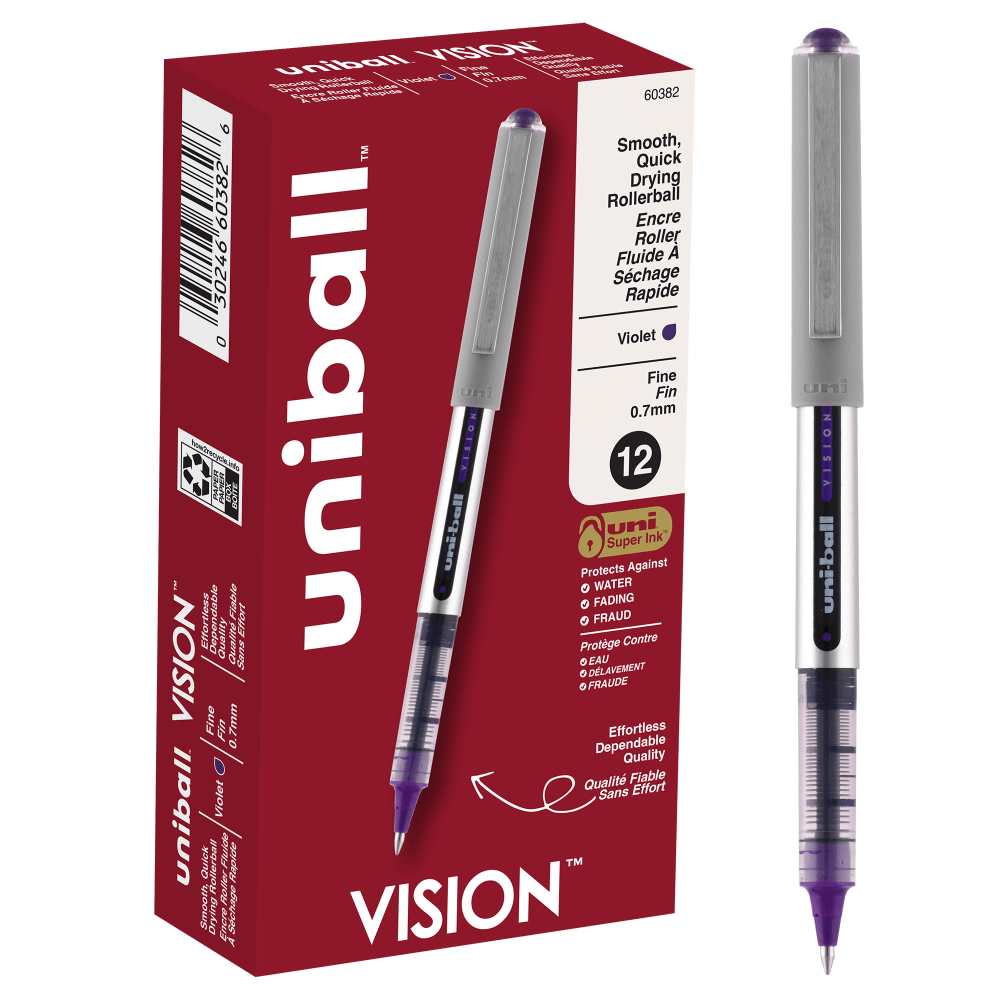 uni ball Vision Elite Liquid Ink Rollerball Pens Bold Point