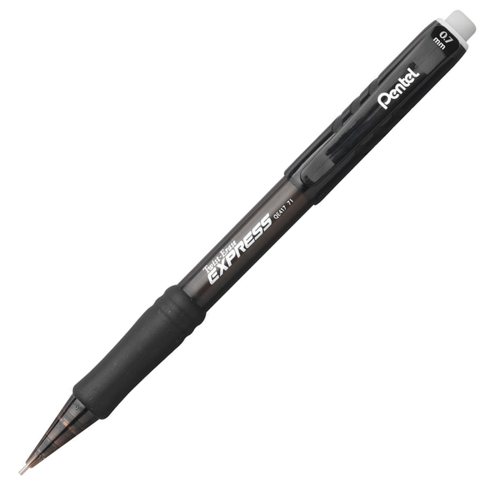 Pentel® Twist-Erase® III Mechanical Pencils, 0.7mm, Assorted Barrel Colors, Pack Of 2 Pencils