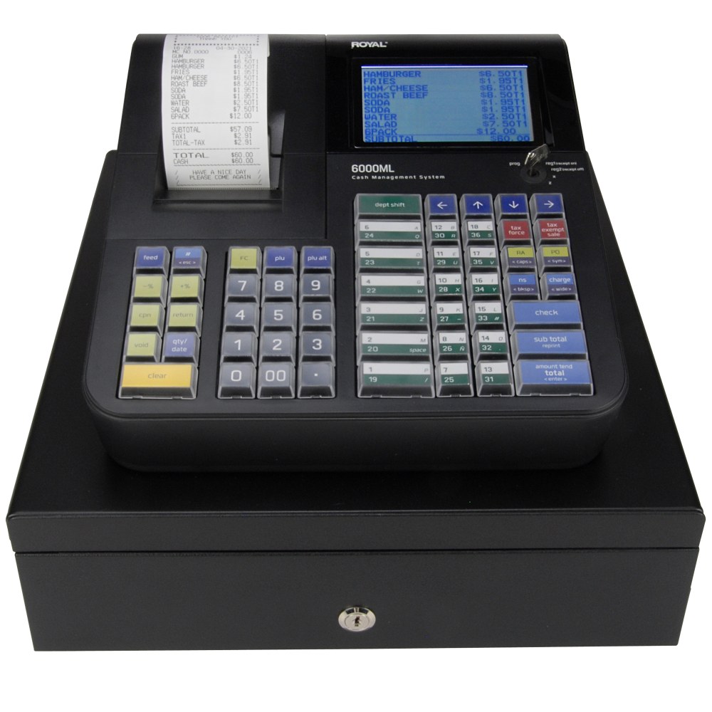 Nadex Coins CR600 Thermal Print Electronic Cash Register 18 34 H x