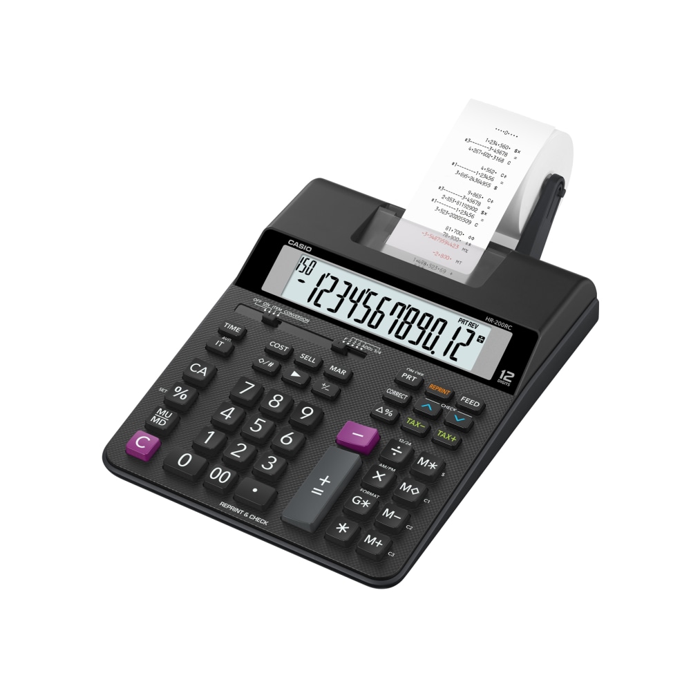 Casio HR 170RC Desktop Printing Calculator - Office Depot