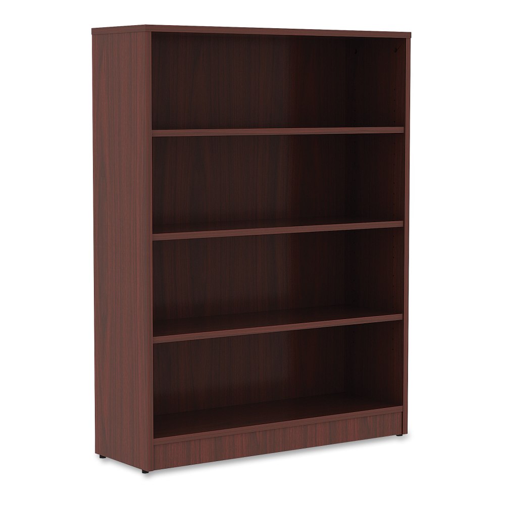 Sauder Dixon City Library 4 Shelf Bookcase With Sliding Doors And