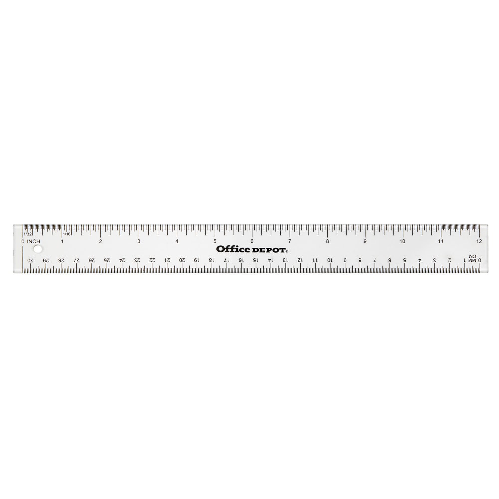Office Depot Stainless Steel Ruler, 18in., Silver, NB