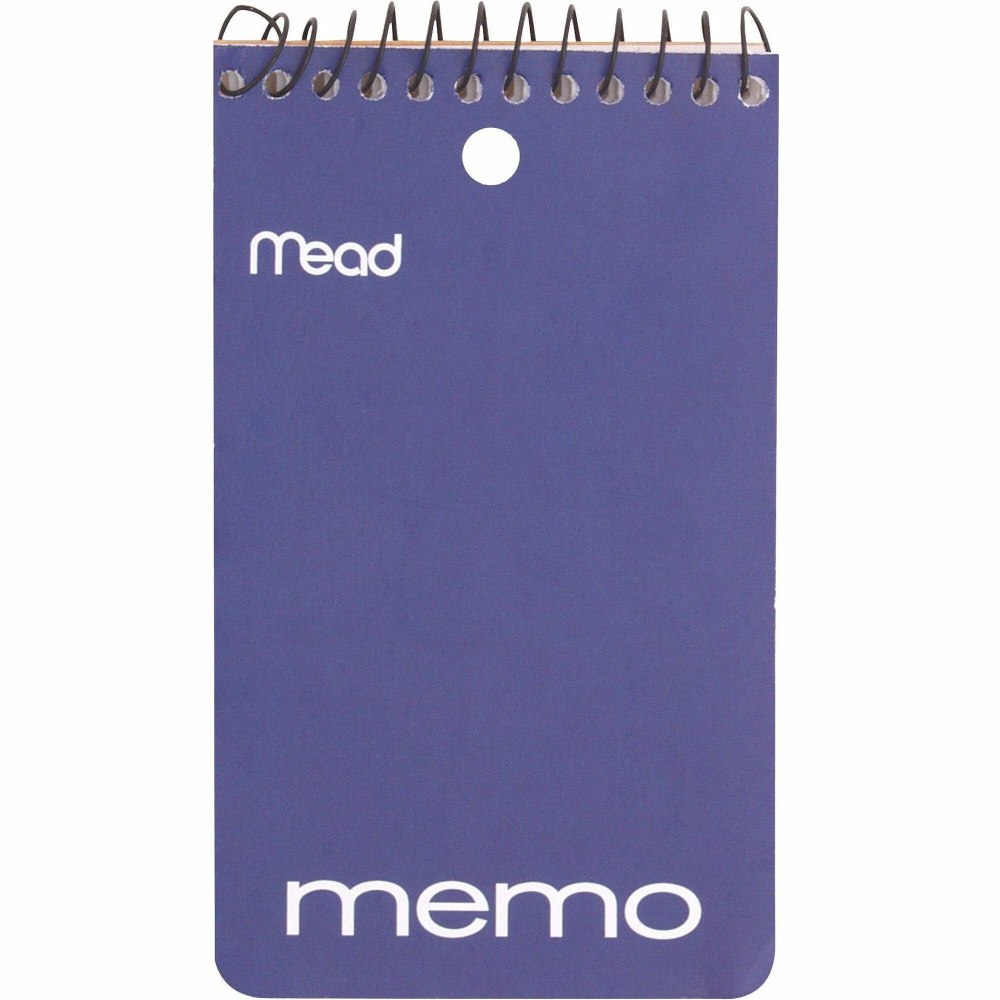 Mead Wirebound Side Opening Memo Book 4 x 6 1 Hole Punched
