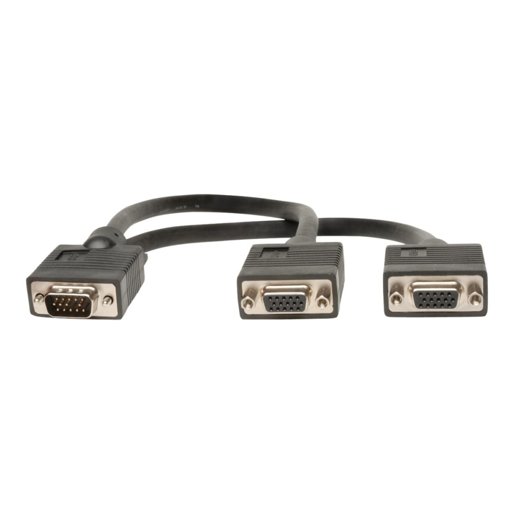 Tripp Lite High Resolution VGA Monitor Y Splitter Cable 6 Tripp Lite High Resolution VGA Monitor Y Splitter Cable 6