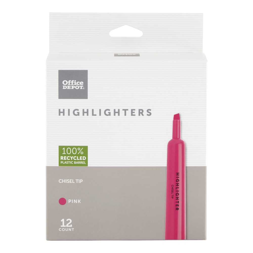HI-LITER Desk Style Fluorescent Highlighter Chisel 36Ct Box